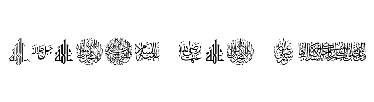 AGA Islamic Phrases  Free Fonts Download