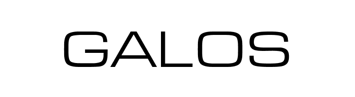 GALOS Eurostar Regular Extended Font