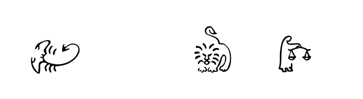 SL Zodiac Icons  Free Fonts Download