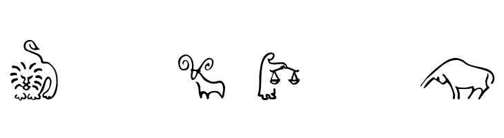 SL Zodiac Icons  Free Fonts Download