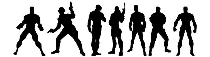 Action Men  Free Fonts Download