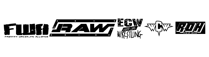 Pro Wrestling Logos  Free Fonts Download