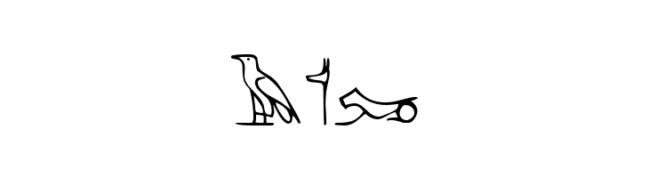 PharaohGlyph Medium  Free Fonts Download