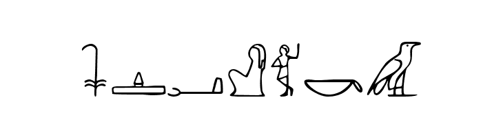 PharaohGlyph Medium  Free Fonts Download