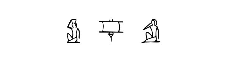 PharaohGlyph Medium  Free Fonts Download