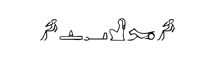 PharaohGlyph Medium  Free Fonts Download