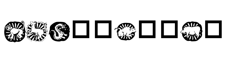KR Chinese Zodiac  Free Fonts Download