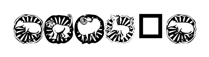 KR Chinese Zodiac  Free Fonts Download