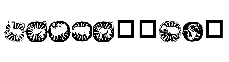 KR Chinese Zodiac  Free Fonts Download