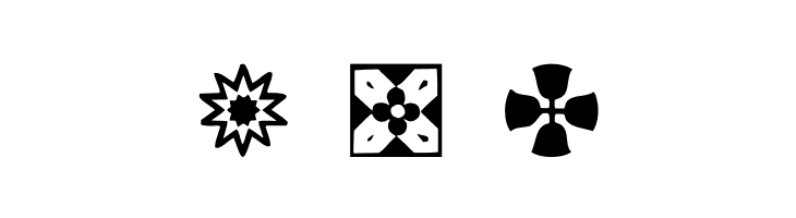 Italian Mosaic Ornaments  Free Fonts Download
