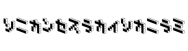 DemonCubicBlock NKP Black  Free Fonts Download