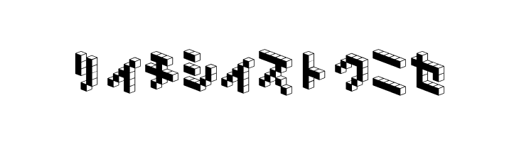 DemonCubicBlock NKP Black  Free Fonts Download