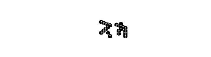 DemonCubicBlock NKP Tile  Free Fonts Download