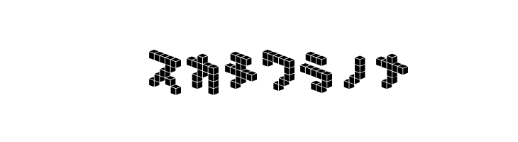 DemonCubicBlock NKP Tile  Free Fonts Download