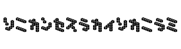 DemonCubicBlock NKP Tile  Free Fonts Download