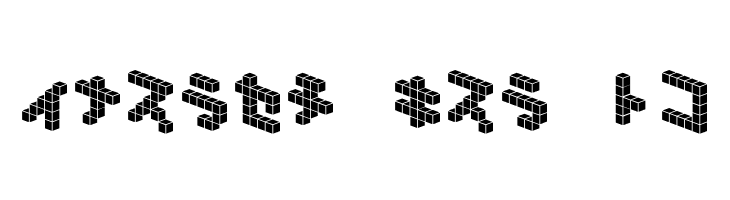 DemonCubicBlock NKP Tile  Free Fonts Download