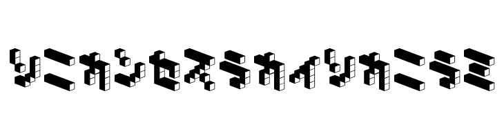 DemonCubicBlock NKP Dark  Free Fonts Download