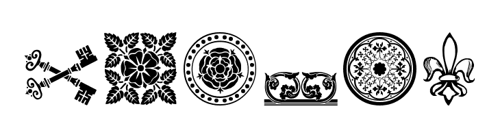 Medieval Dingbats  Free Fonts Download