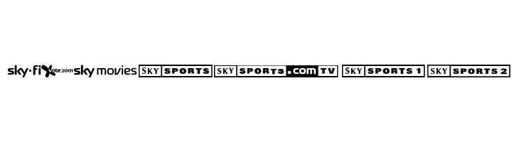 Sky 1998 Channel Logos  Free Fonts Download