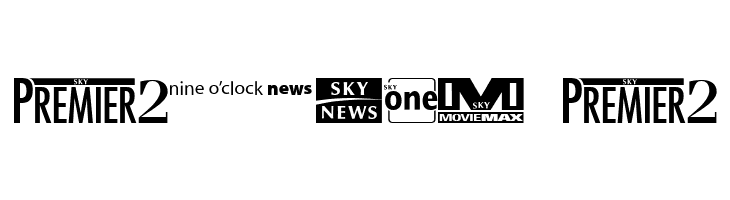 Sky 1998 Channel Logos  Free Fonts Download