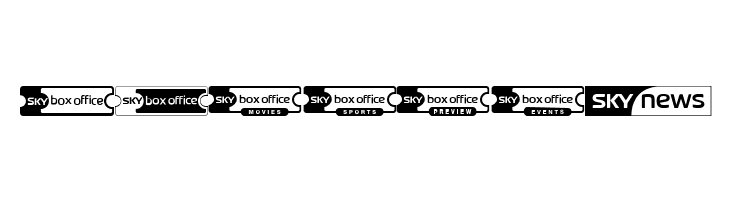 Sky TV Channel Logos  Free Fonts Download