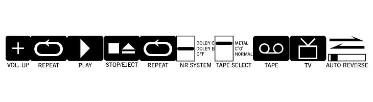 Buttons and Switches JL  Free Fonts Download