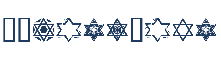SL Star of David font — Lorem ipsum body text preview