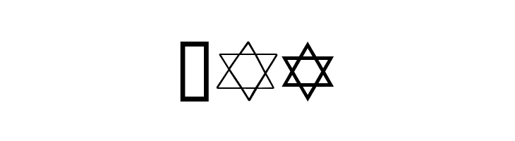 SL Star of David  Free Fonts Download
