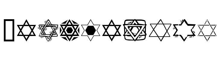SL Star of David  Free Fonts Download