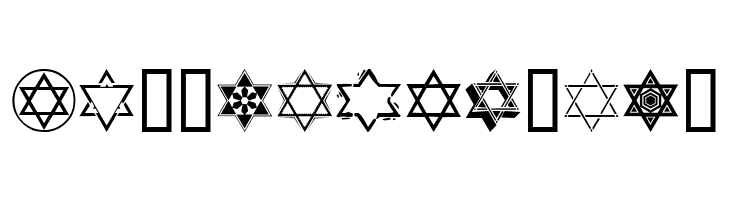 SL Star of David  Free Fonts Download