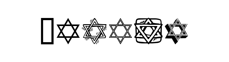 SL Star of David  Free Fonts Download