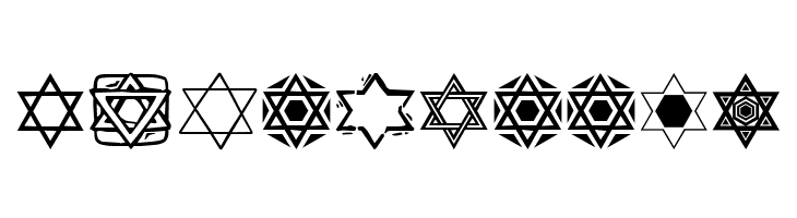SL Star of David  Free Fonts Download