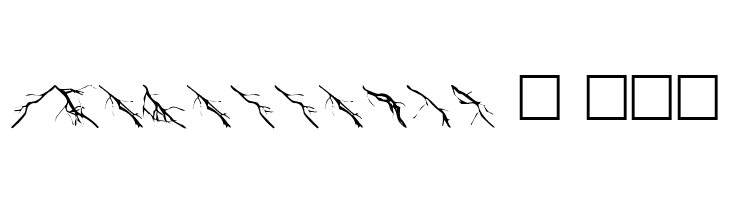 Lightning Bolts  Free Fonts Download