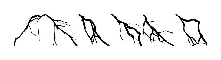 Lightning Bolts  Free Fonts Download