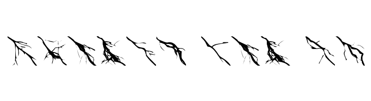 Lightning Bolts  Free Fonts Download