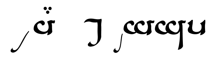 Tengwar Sindarin A  Free Fonts Download