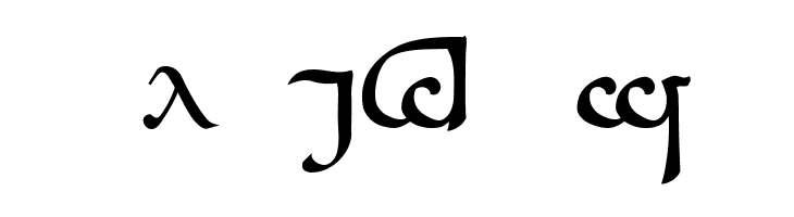Tengwar Sindarin A  Free Fonts Download