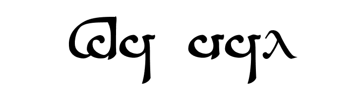 Tengwar Sindarin A  Free Fonts Download