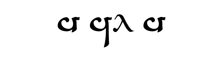Tengwar Sindarin A  Free Fonts Download