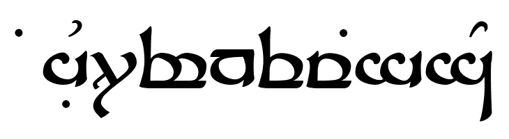 Tengwar Sindarin  Free Fonts Download