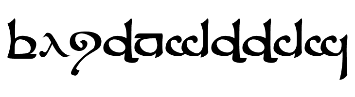 Tengwar Sindarin  Free Fonts Download