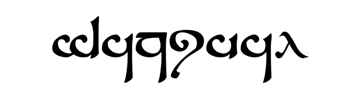 Tengwar Sindarin  Free Fonts Download