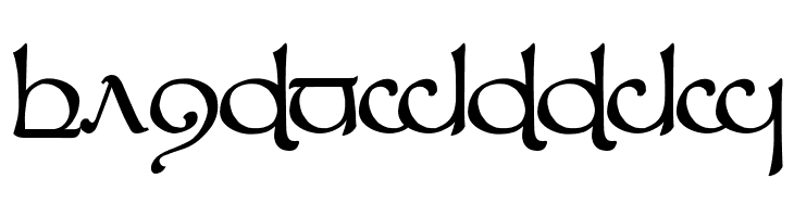 Tengwar Sindarin 1  Free Fonts Download