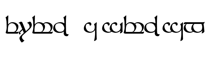 Tengwar Sindarin 1  Free Fonts Download