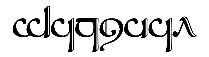 Tengwar Sindarin 2  Free Fonts Download