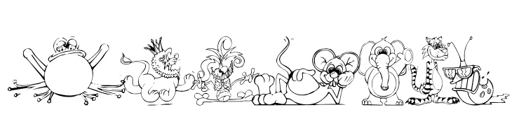 LM Animal Toons  Free Fonts Download