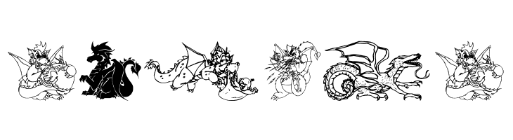 Ev's Dragons  Free Fonts Download