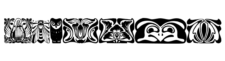 Jugendstil Ornamente  Free Fonts Download
