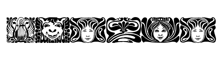 Jugendstil Ornamente  Free Fonts Download
