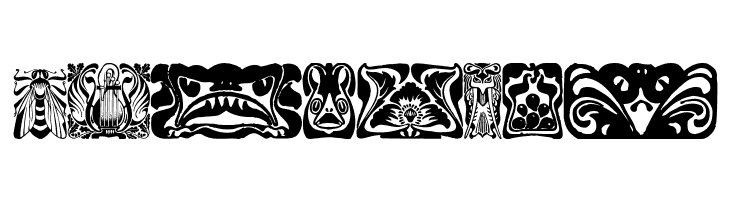 Jugendstil Ornamente  Free Fonts Download